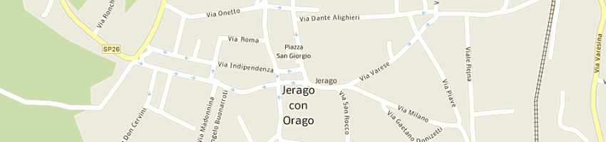 Mappa della impresa soluzione casa sas di favaro moreno-fabrizio caput a JERAGO CON ORAGO