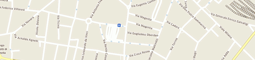 Mappa della impresa centro medico convenzionato srl a GALLARATE
