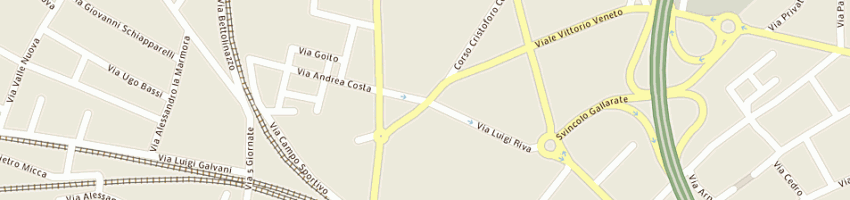 Mappa della impresa confezioni giancarla snc di colombo giancarla e c a GALLARATE