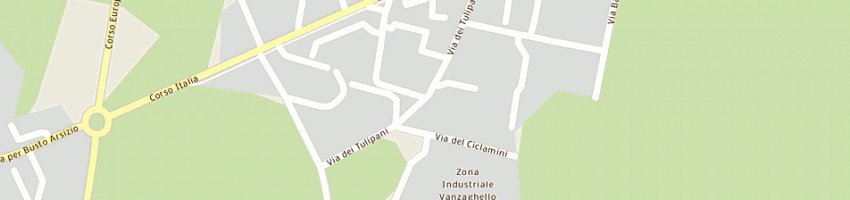 Mappa della impresa elettromeccanica mgtrasformatori di cgallarate e csnc a VANZAGHELLO