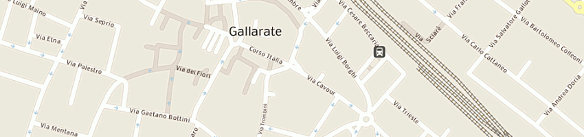 Mappa della impresa studio ass dei dott comm canziani e manzini a GALLARATE