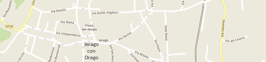 Mappa della impresa pirali dario a JERAGO CON ORAGO