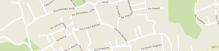 Mappa della impresa triacca pietro daniele a AZZATE