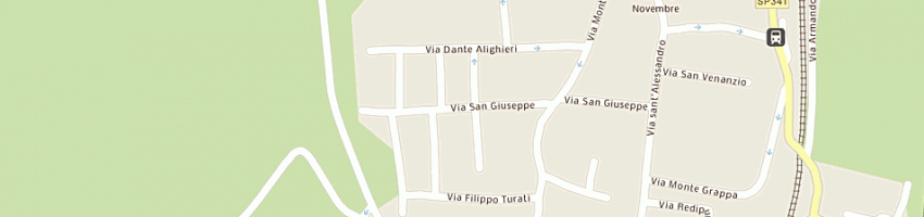 Mappa della impresa note e notes di macchi mario a ALBIZZATE