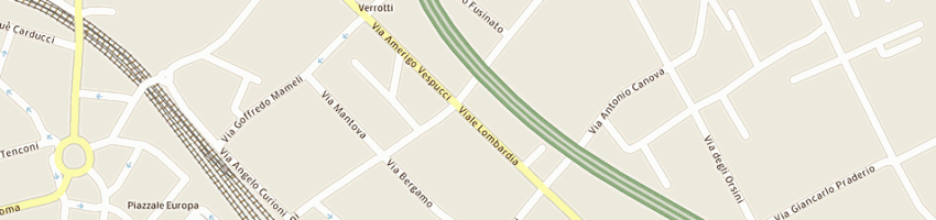 Mappa della impresa ricamificio braga (sas) a GALLARATE