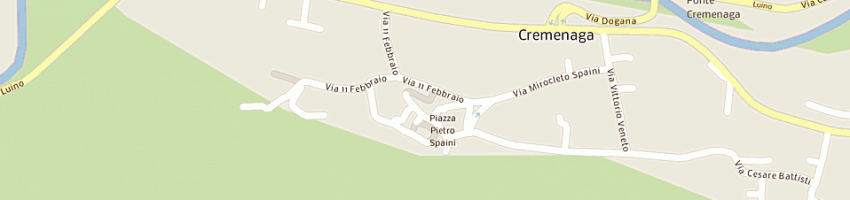 Mappa della impresa scuole elementari a CREMENAGA