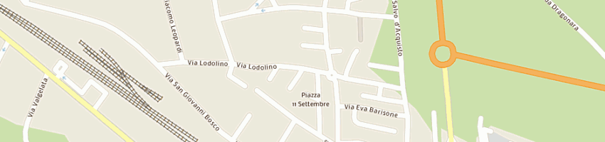 Mappa della impresa olivetto ornella a NOVI LIGURE