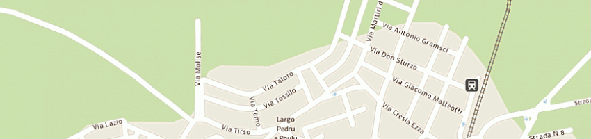 Mappa della impresa manca giuseppe gabriele a BORORE