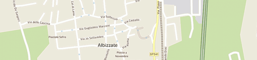 Mappa della impresa osteria girodivite de dsas di diego e damiano nicolini e c a ALBIZZATE