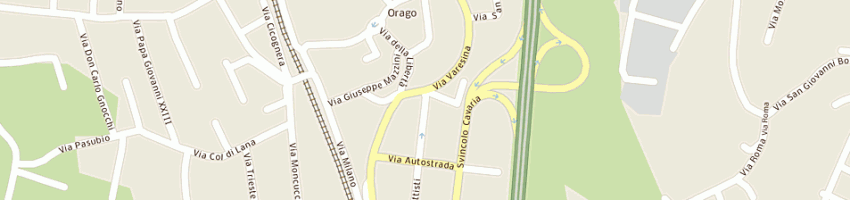 Mappa della impresa la bottiglieria a JERAGO CON ORAGO