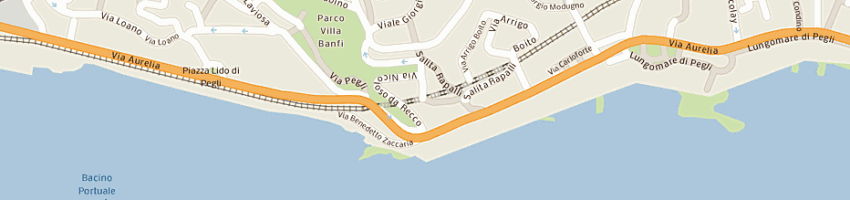 Mappa della impresa forasacco arturo a GENOVA