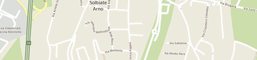Mappa della impresa cantoni claudio a SOLBIATE ARNO