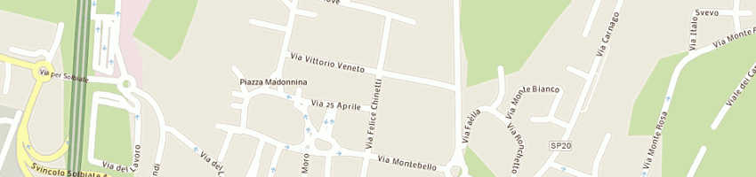 Mappa della impresa municipio a SOLBIATE ARNO