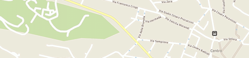 Mappa della impresa cristalleria al corso - societa' in accomandita semplice di rag giovanni verga e c a VARESE