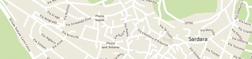 Mappa della impresa market macelleria di altea massimo snc a SARDARA
