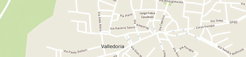 Mappa della impresa tedde riccardo a VALLEDORIA