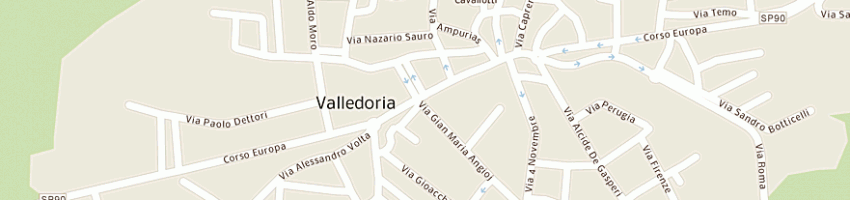 Mappa della impresa sarda sapori spa a VALLEDORIA