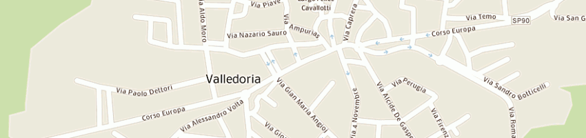 Mappa della impresa banca di sassari (spa) a VALLEDORIA