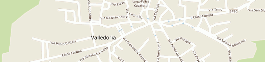 Mappa della impresa milia f e c sas a VALLEDORIA