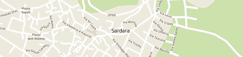Mappa della impresa comune di sardara a SARDARA