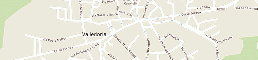 Mappa della impresa edil nord costruzioni di fresi quirino a VALLEDORIA