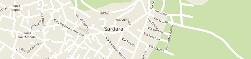 Mappa della impresa ottica santona di daniela e massimo santona snc a SARDARA