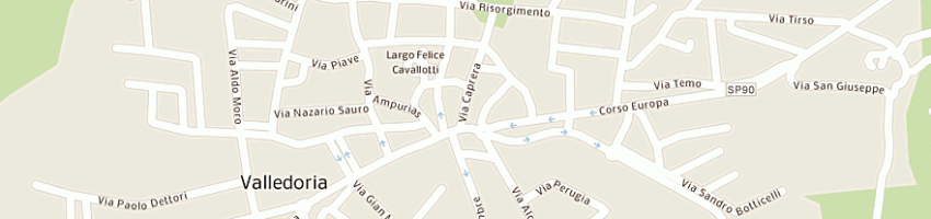 Mappa della impresa pinna giovanni maria a VALLEDORIA
