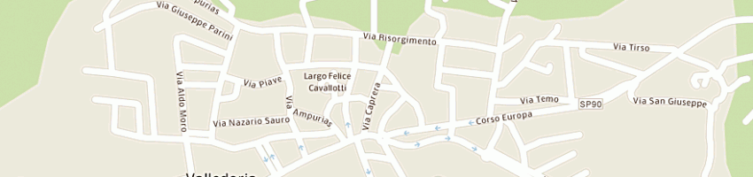 Mappa della impresa gioel arredamenti snc di burrelli giovanni e c snc a VALLEDORIA