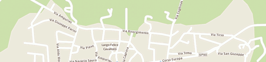 Mappa della impresa oggiano antonio a VALLEDORIA