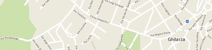 Mappa della impresa pizzeria del corso di laconi alessandro a GHILARZA