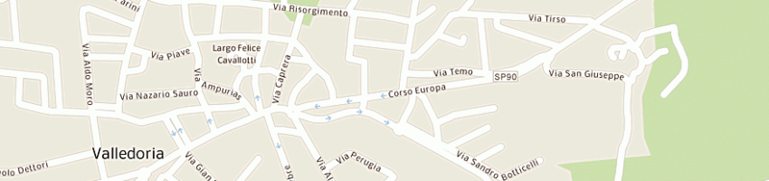 Mappa della impresa puggioni giuliano a VALLEDORIA