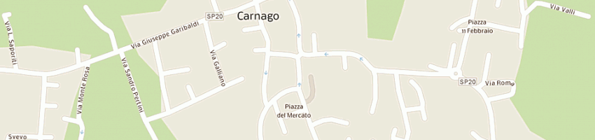 Mappa della impresa gelato e dintorni sas di zago marino e c a CARNAGO