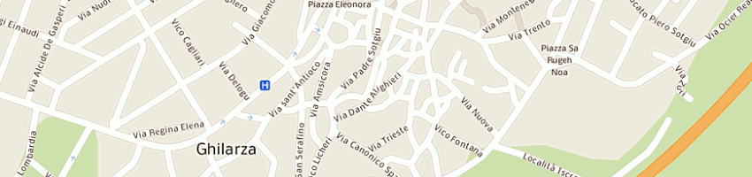 Mappa della impresa gelati d'autore di massidda rosanna a GHILARZA