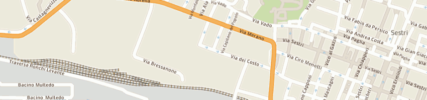 Mappa della impresa cambiassi claudio a GENOVA