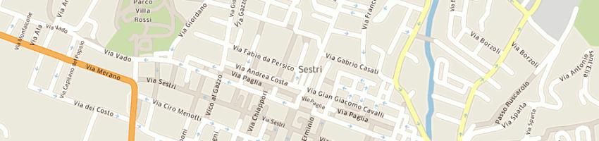 Mappa della impresa park oriani a GENOVA