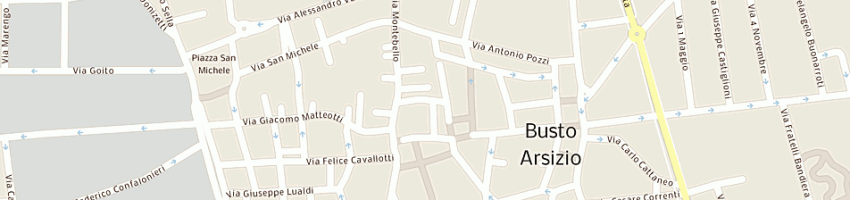 Mappa della impresa paciugo sas di bonvissuto valentina e c a BUSTO ARSIZIO