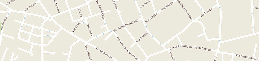 Mappa della impresa termosanitari girbino di girbino francesco e figli snc a VIGEVANO