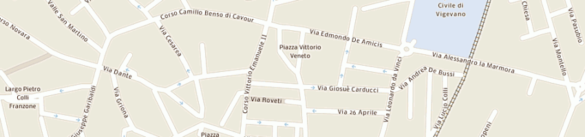 Mappa della impresa concord viaggi srl a VIGEVANO