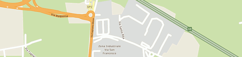 Mappa della impresa hdp spa a OLGIATE OLONA