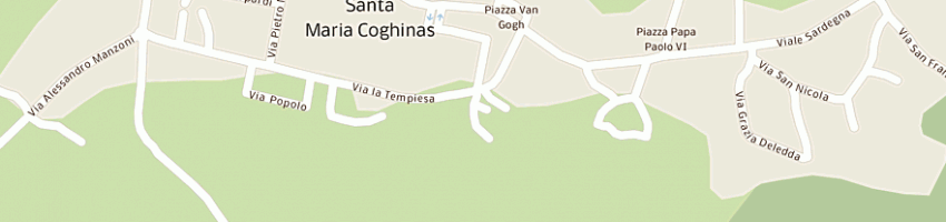 Mappa della impresa cossu e spanu di cossu giovanni domenico e spanu silvano m a SANTA MARIA COGHINAS