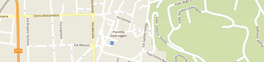 Mappa della impresa financial controllers di bruno peruffo e c sas a TORTONA