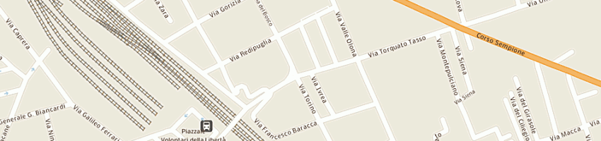 Mappa della impresa agenzia vitali di seregni barbara - simona e c sas a BUSTO ARSIZIO