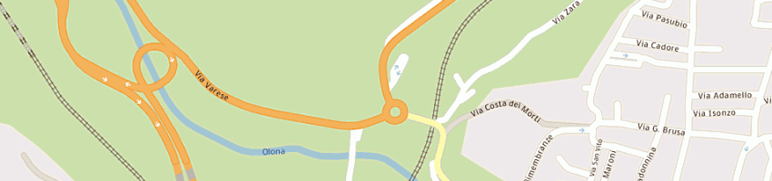 Mappa della impresa ristorante crotto valtellina di valbuzzi nardo a MALNATE