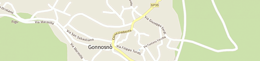 Mappa della impresa fast legno di fabio atzei a GONNOSNO 