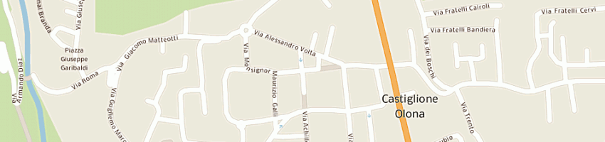 Mappa della impresa cg equipment di canziani cristina a CASTIGLIONE OLONA