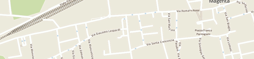 Mappa della impresa carenzi service sas di carenzi roberto ea a MAGENTA