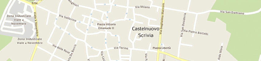 Mappa della impresa milan sergio a CASTELNUOVO SCRIVIA