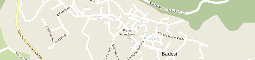 Mappa della impresa enas turistica snc di addis francesco e c a BADESI