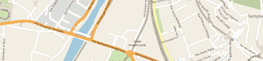 Mappa della impresa genoa piceno express (srl) a GENOVA