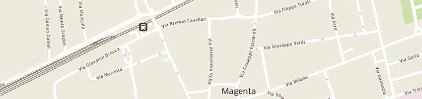 Mappa della impresa cafe' andre' sas di fedele elisabetta e c a MAGENTA
